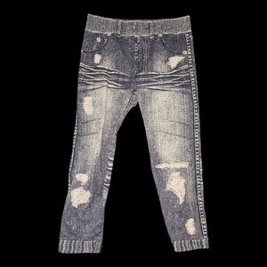 Stylish Blue Distressed Women Jeggings